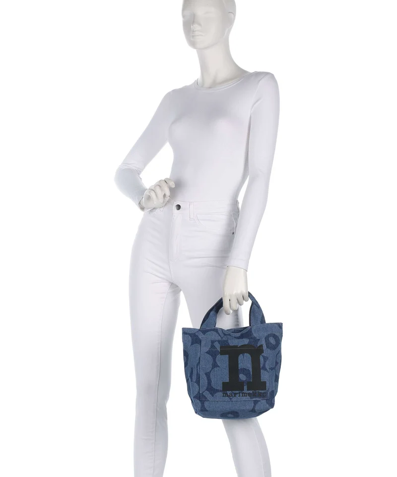Marimekko Mono Unikko Mini Handtasche mid indigo