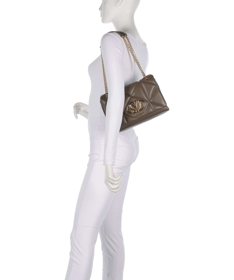 Love Moschino Embossed Q Schultertasche mud
