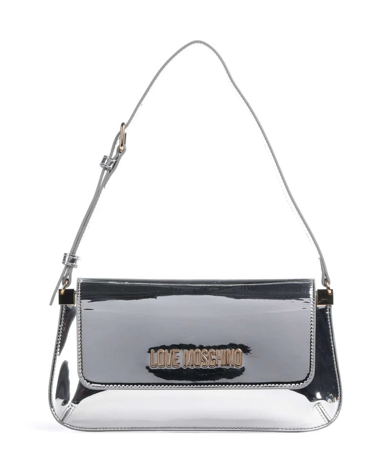 Love Moschino Smart Daily Schultertasche silver