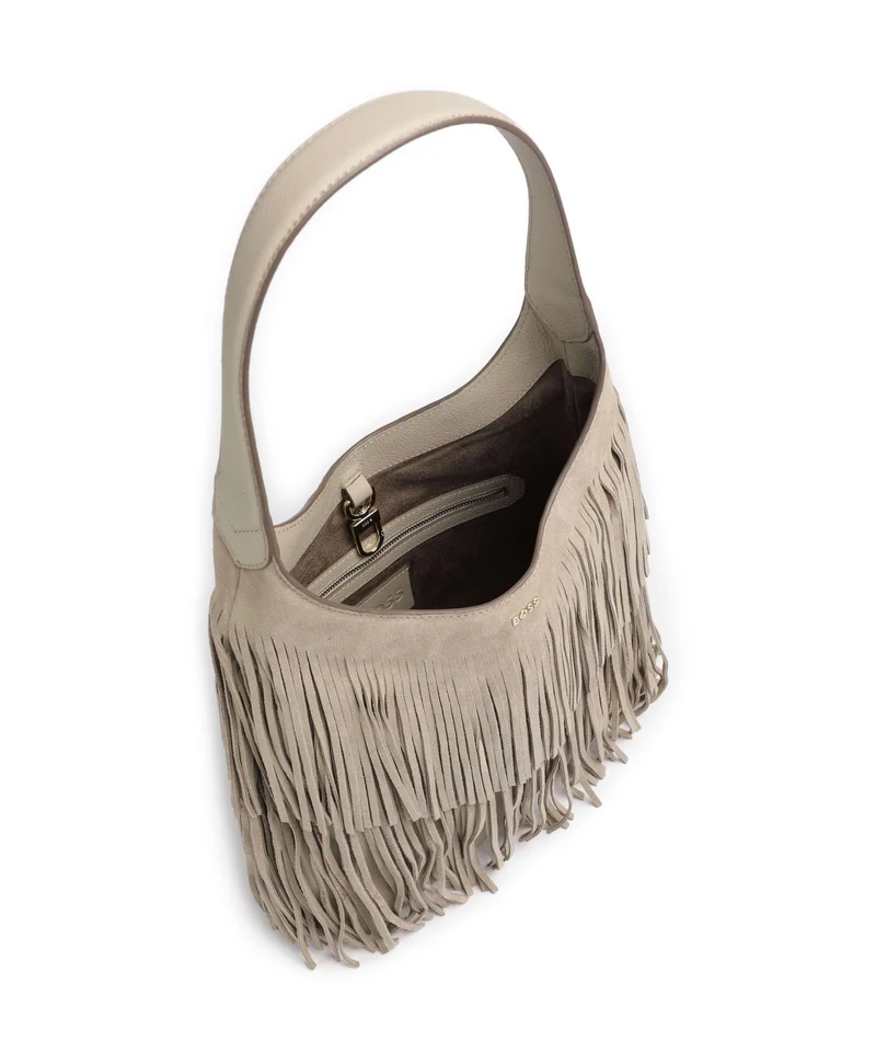 BOSS Lenah Beuteltasche light beige