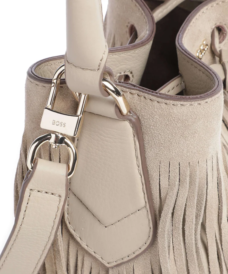 BOSS Lenah Bucket Handtasche light beige