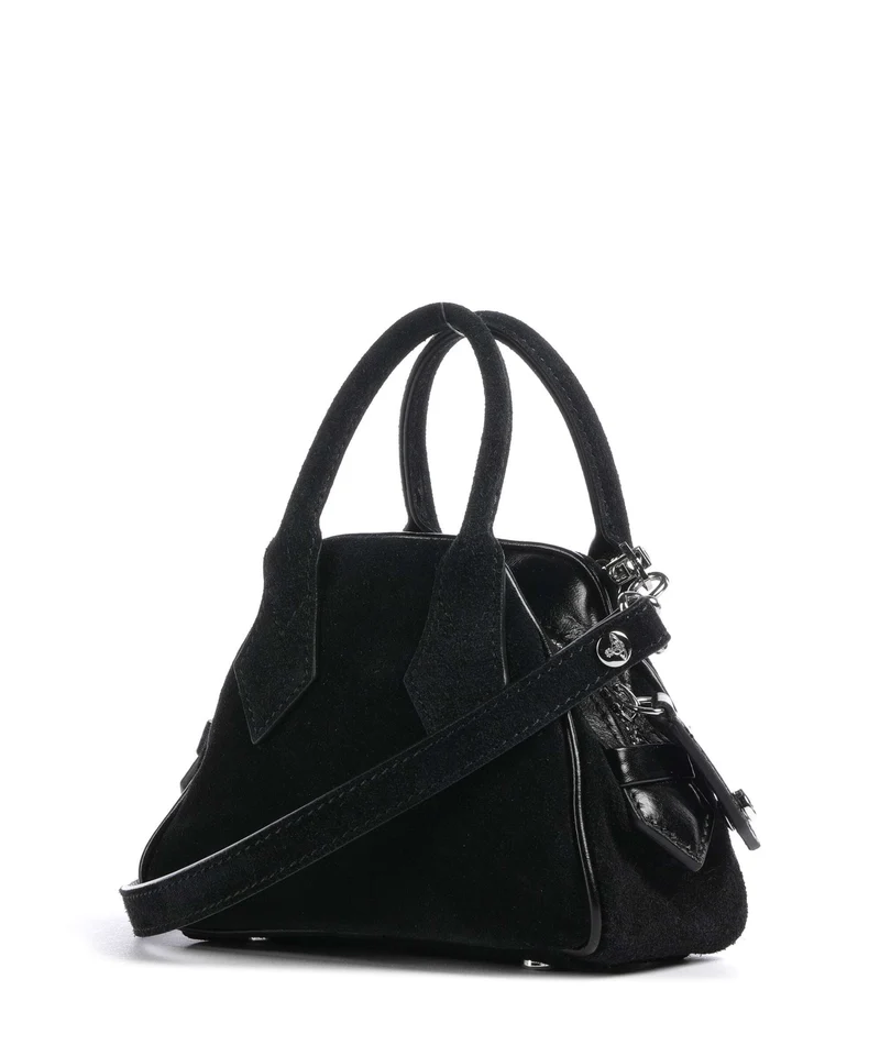 Vivienne Westwood Yasmine Suede Mini Umhängetasche black