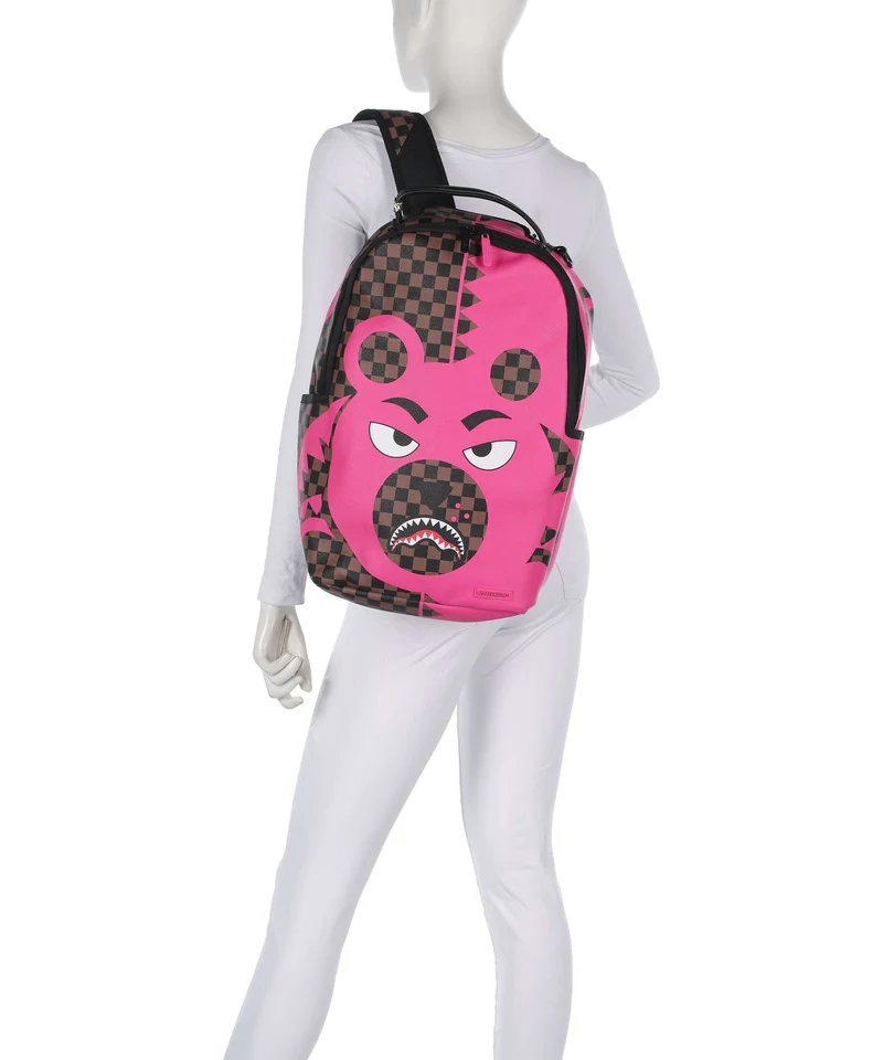 Sprayground Pink Bear Shark Rucksack multicolour
