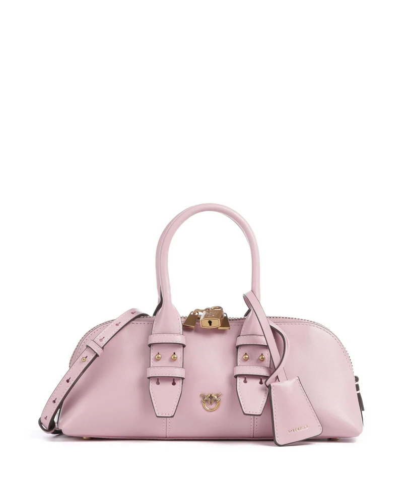 Pinko Bowling Horizontal Handtasche rosa chiaro/antique gold