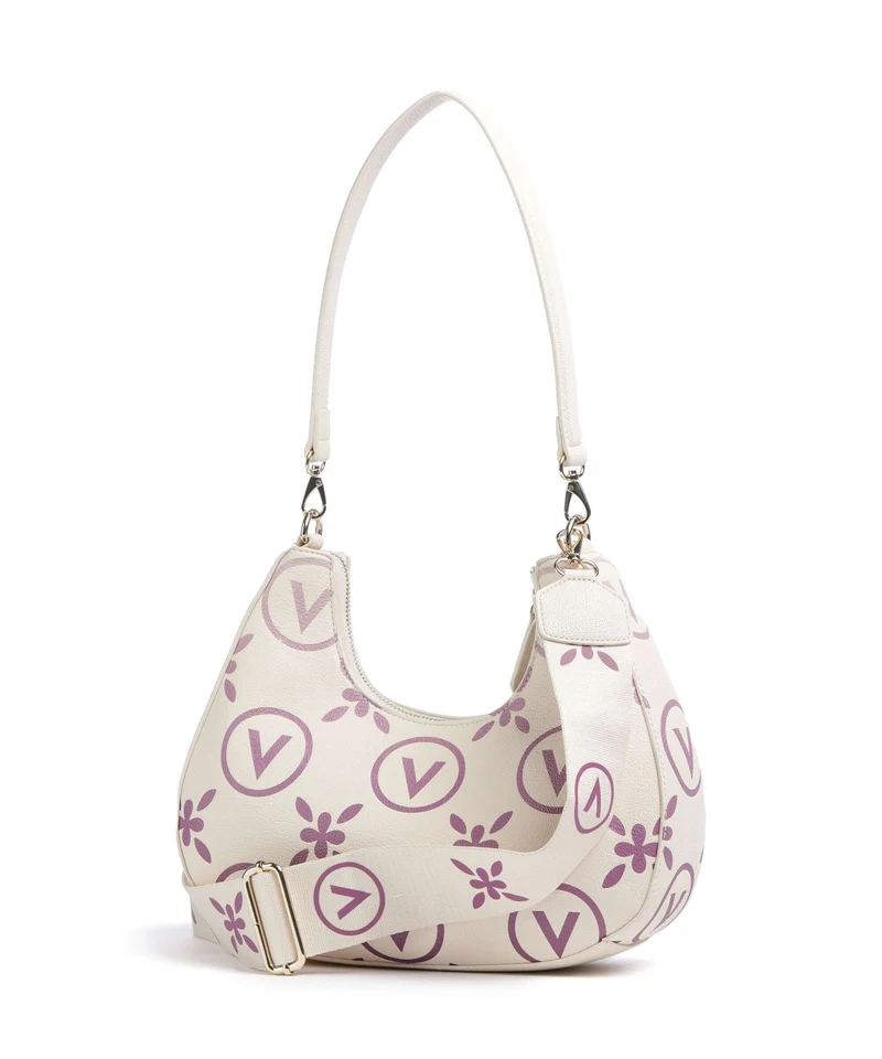 Valentino Bags Samba Re Print Schultertasche ecru/rosa