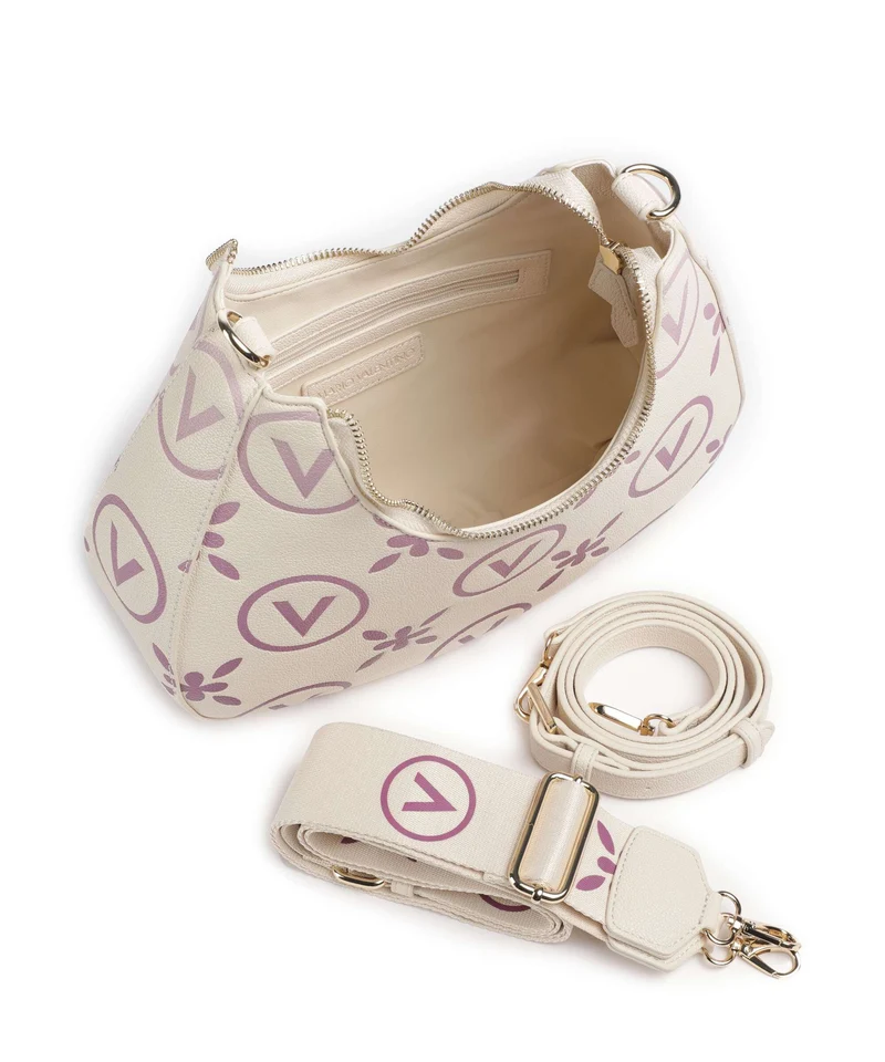 Valentino Bags Samba Re Print Schultertasche ecru/rosa