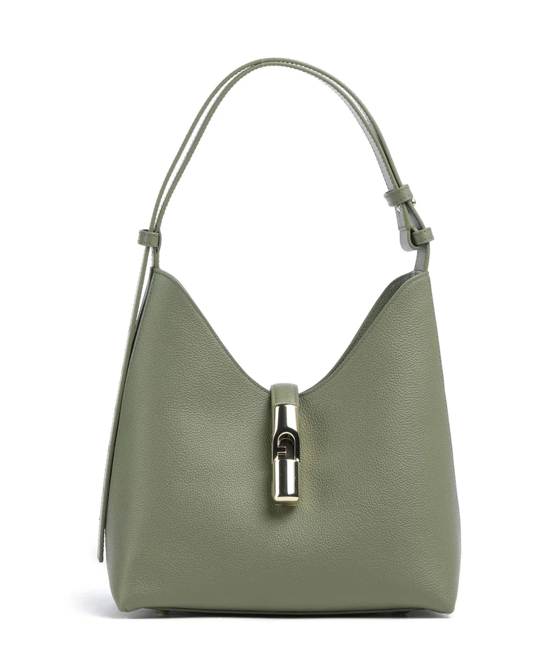 Furla Goccia S Schultertasche avocado