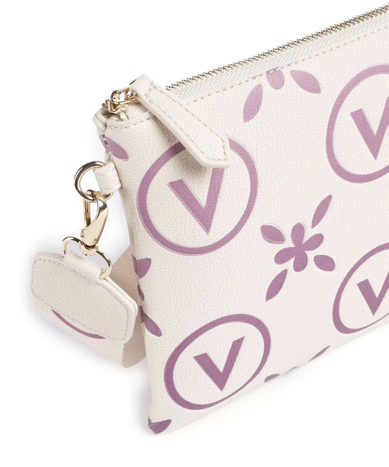 Valentino Bags Samba Re Print Umhängetasche ecru/rosa