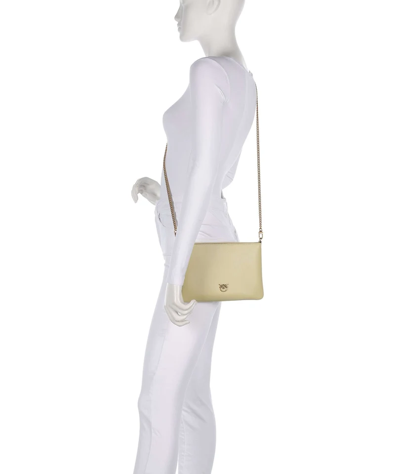 Pinko Flat Classic Umhängetasche giallo vaniglia/antique gold