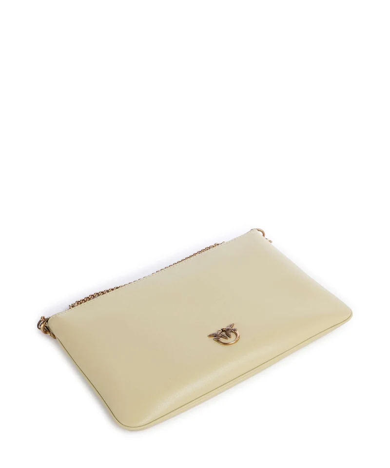 Pinko Flat Classic Umhängetasche giallo vaniglia/antique gold