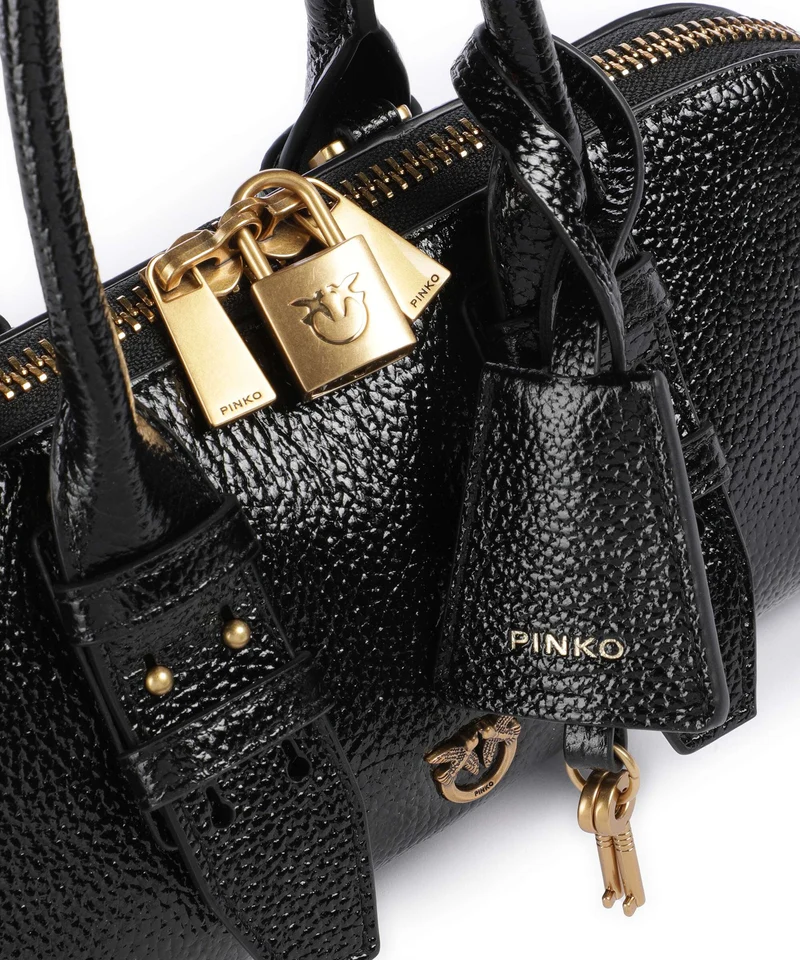 Pinko Bowling Horizontal Handtasche nero/antique gold