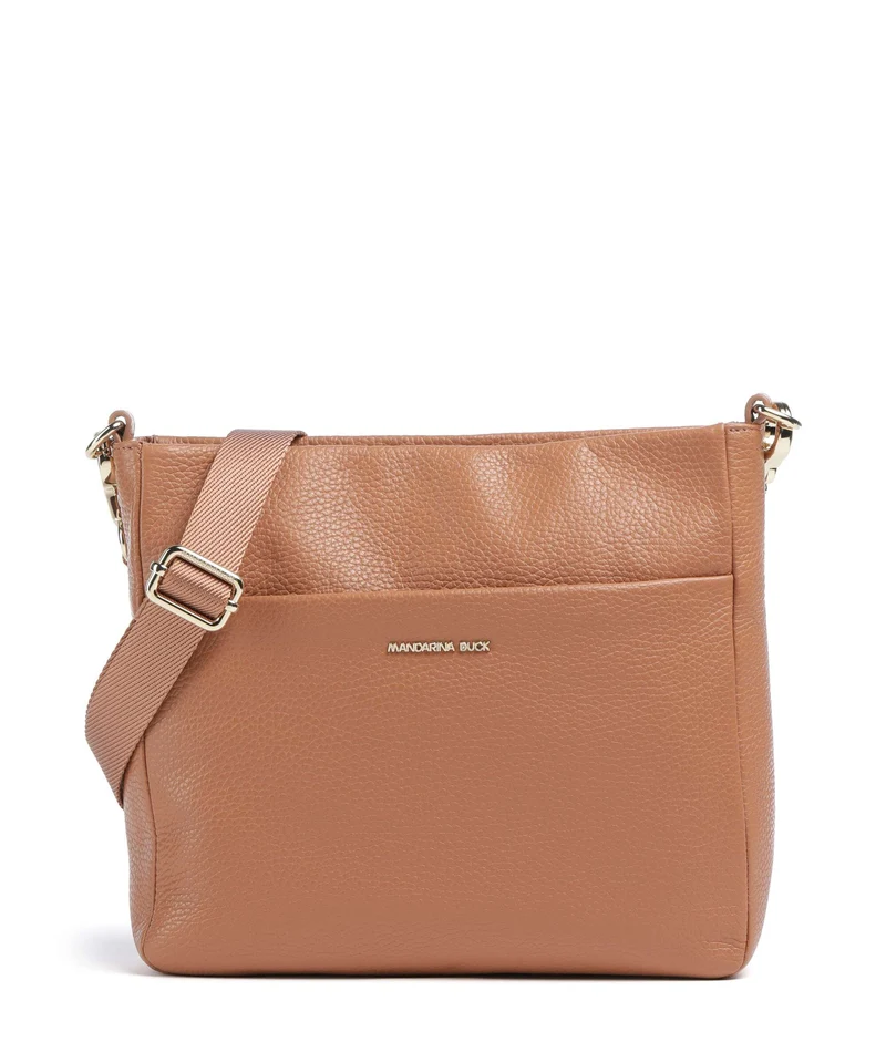 Mandarina Duck Mellow Leather Umhängetasche pecan nut