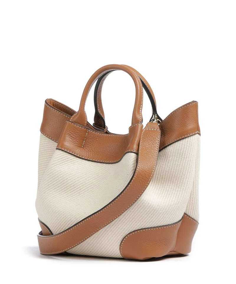 Abro Super Drill Essential Small Handtasche ivory/cuoio