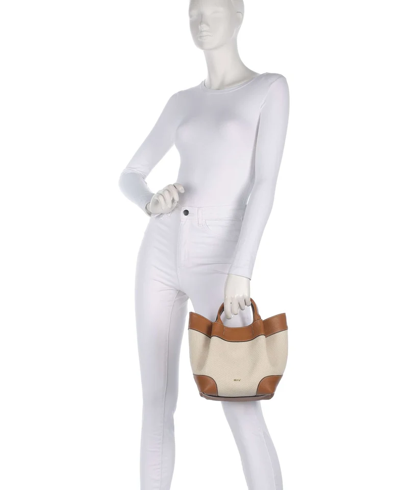 Abro Super Drill Essential Small Handtasche ivory/cuoio