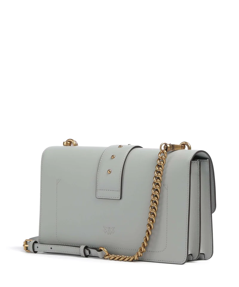 Pinko Love One Classic Umhängetasche grigio perla/antique gold