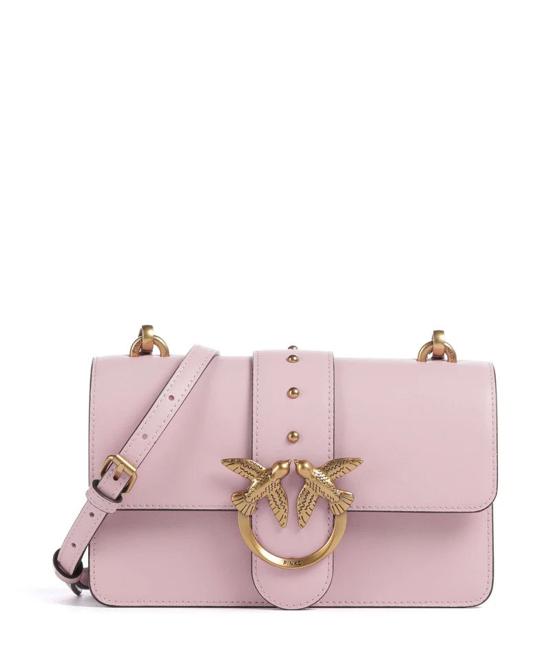 Pinko Love One Mini Umhängetasche rosa chiaro/antique gold