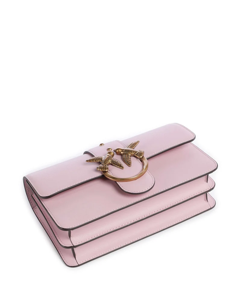 Pinko Love One Mini Umhängetasche rosa chiaro/antique gold
