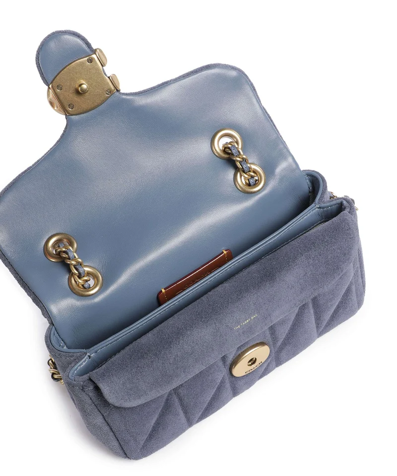 Coach Tabby Quilted 20 Schultertasche light denim
