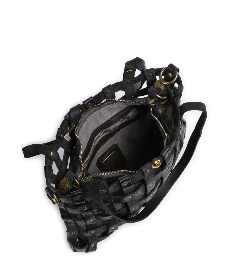 Campomaggi Schultertasche grey/bronze
