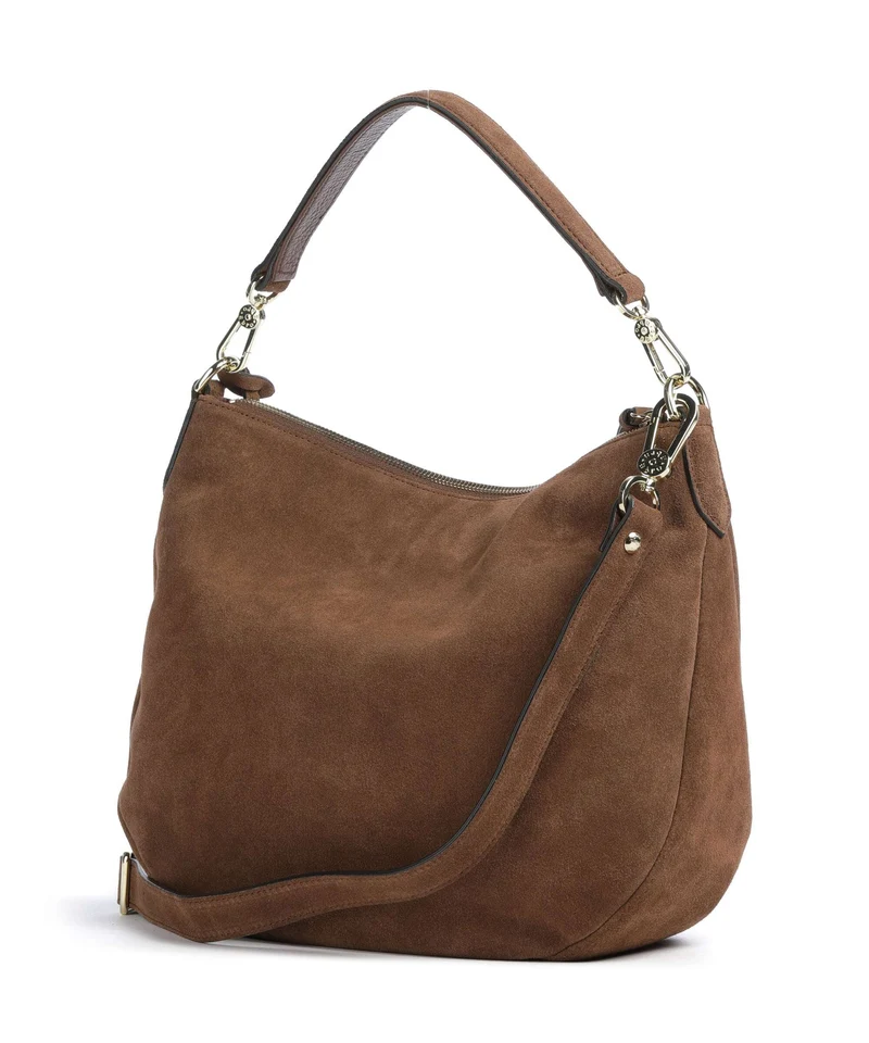 Abro Suede Juna Small Beuteltasche wood