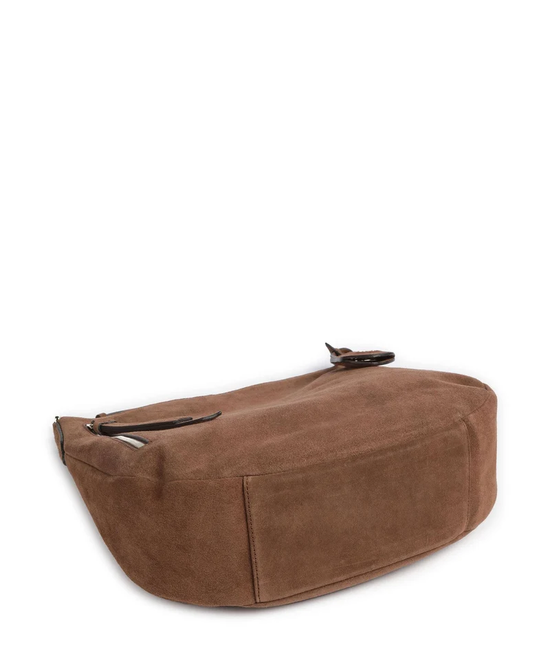 Abro Suede Juna Small Beuteltasche wood