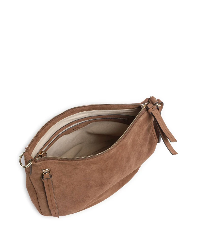 Abro Suede Juna Small Beuteltasche wood
