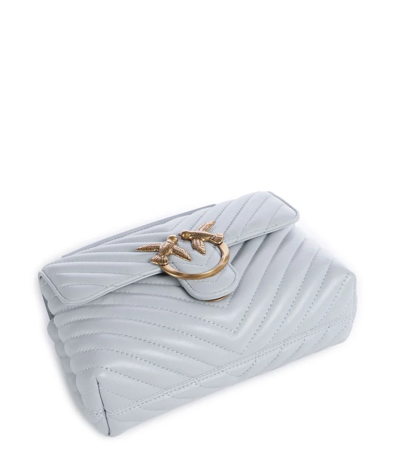 Pinko Love Lady Puff Mini Handtasche azzurro celeste/antique gold