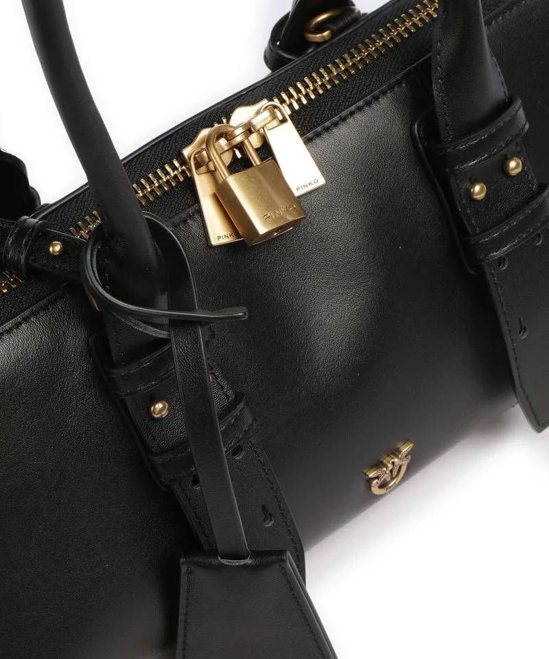 Pinko Bowling Horizontal Big Handtasche nero/antique gold