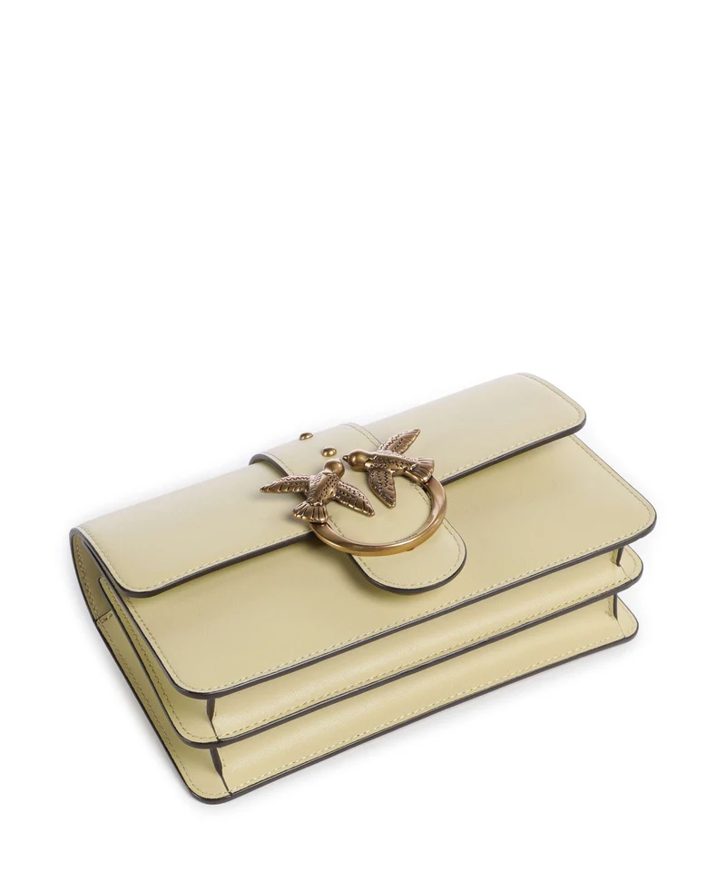 Pinko Love One Mini Umhängetasche giallo vaniglia/antique gold