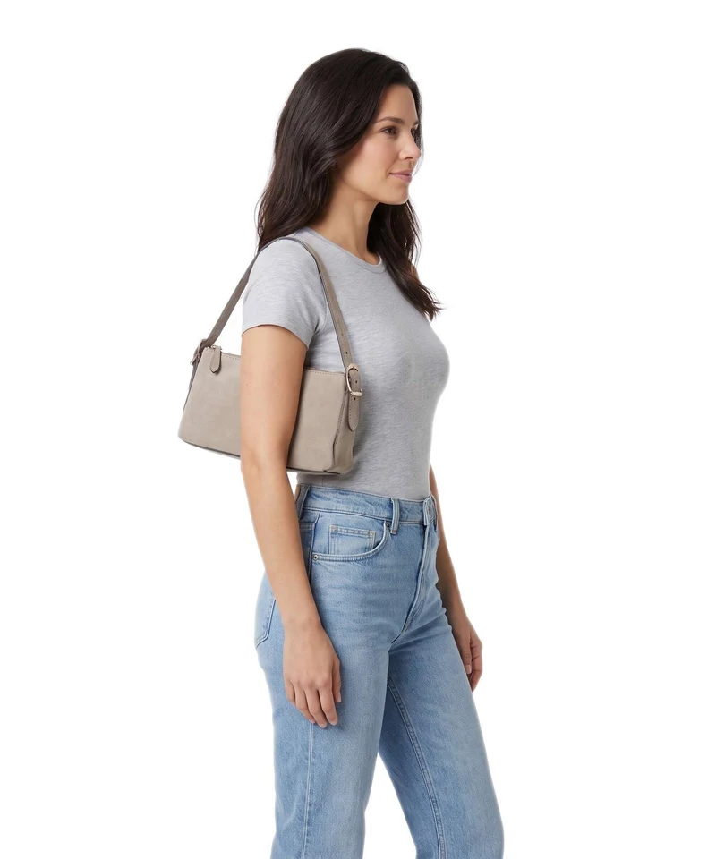 Abro Suede Carina Schultertasche siena