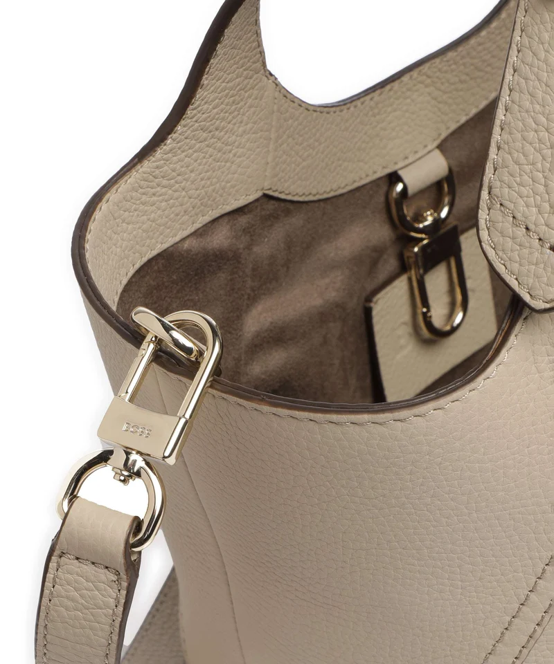 BOSS Lenah Small Handtasche light beige