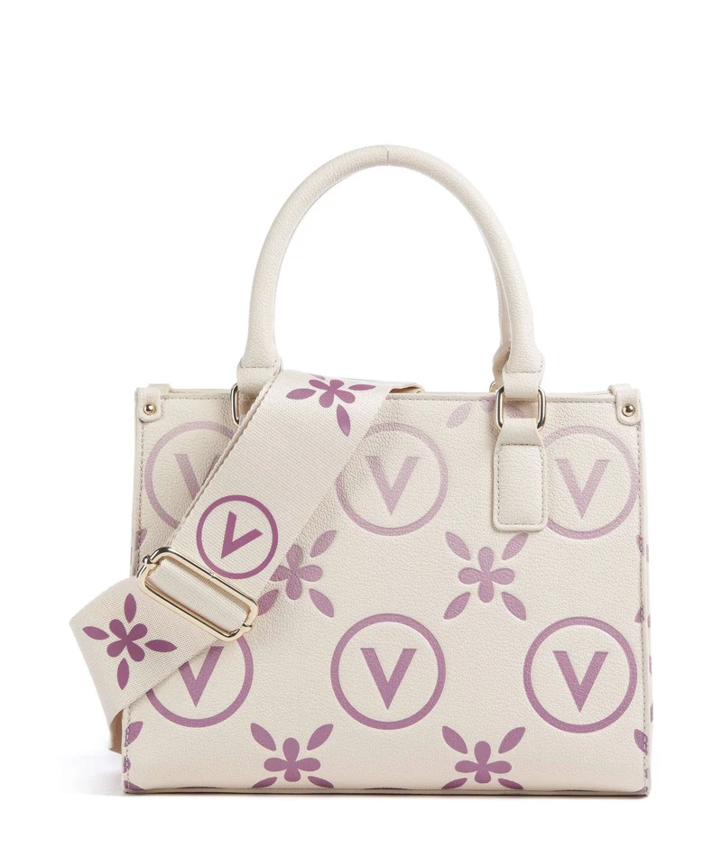 Valentino Bags Samba Re Print Handtasche ecru/rosa