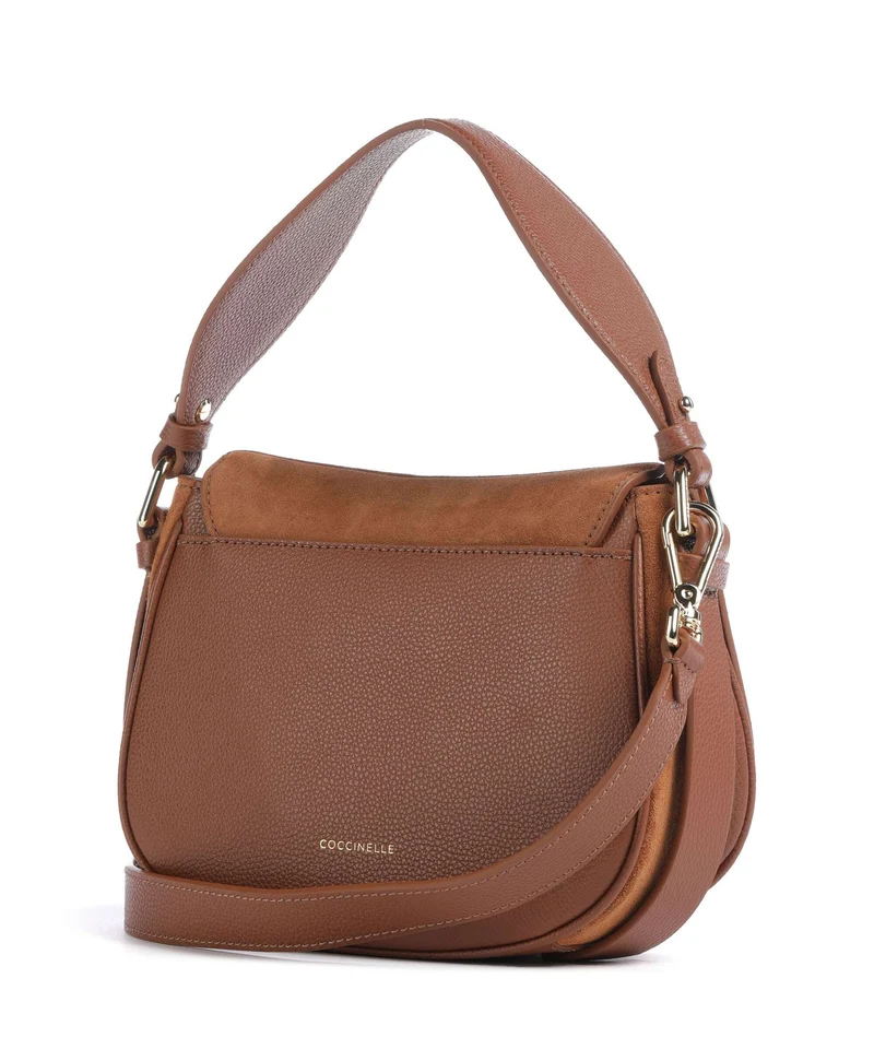 Coccinelle Mavery Suede Handtasche cognac