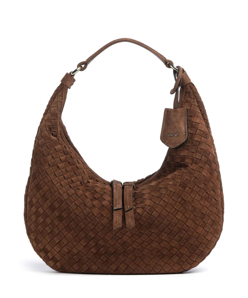 Abro Suede Nana Small Beuteltasche wood