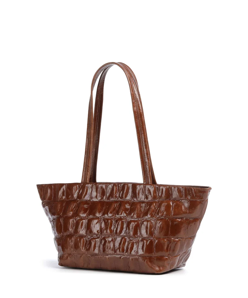Abro Maxi Cocco Alba Schultertasche caramel/cognac