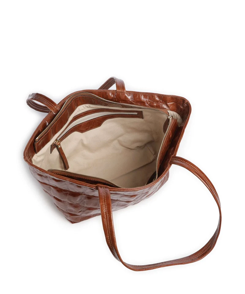 Abro Maxi Cocco Alba Schultertasche caramel/cognac
