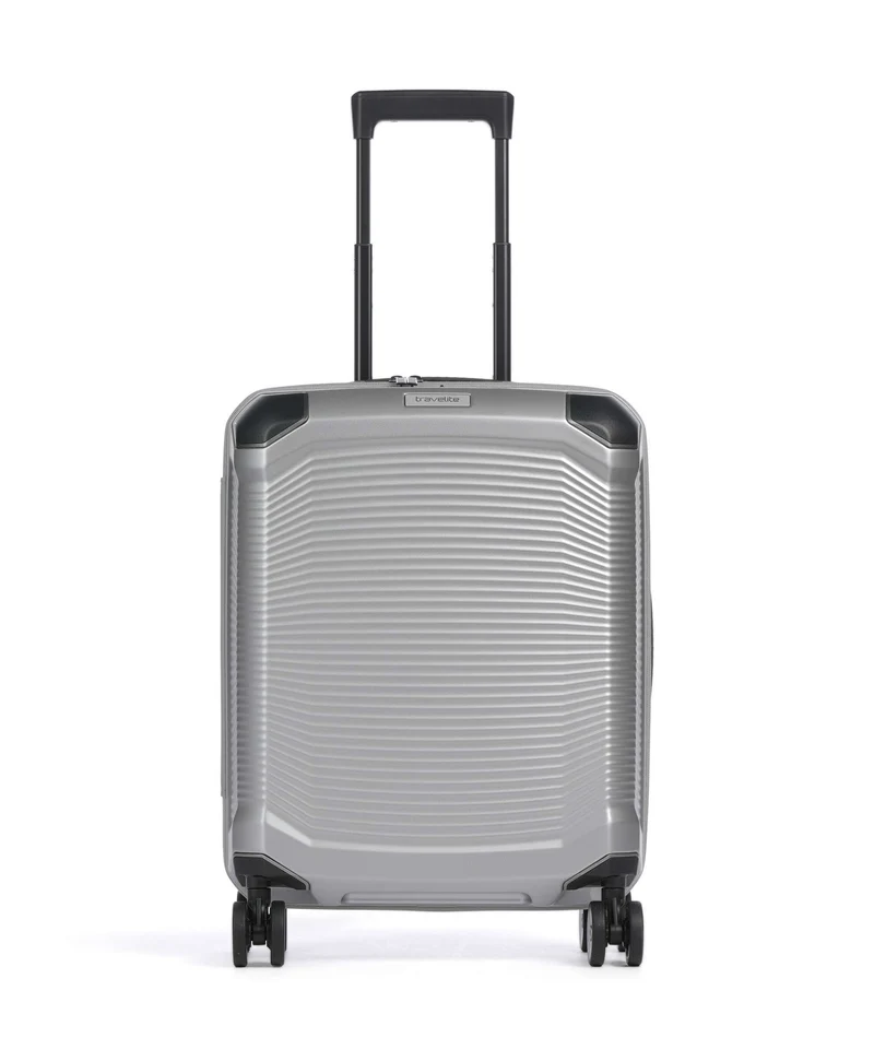 Travelite Millenium 4-Rollen Trolley silver