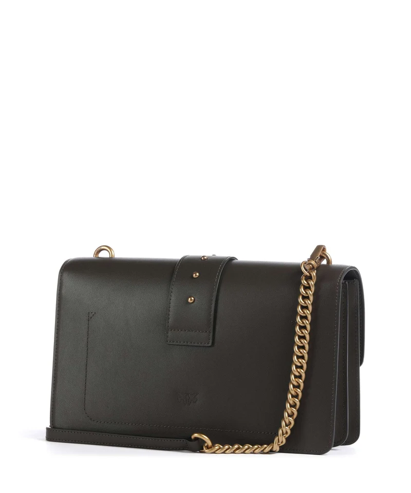 Pinko Love One Classic Umhängetasche verde fango/antique gold