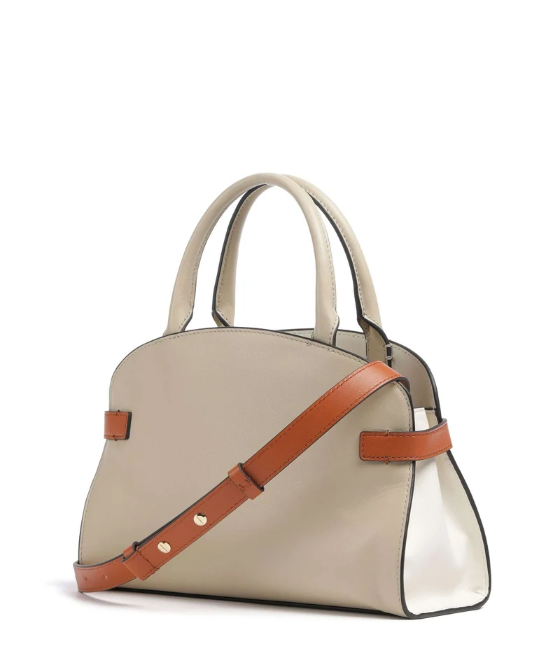 Coccinelle Sabine New Tricolor Handtasche sandshell/pearl/crab