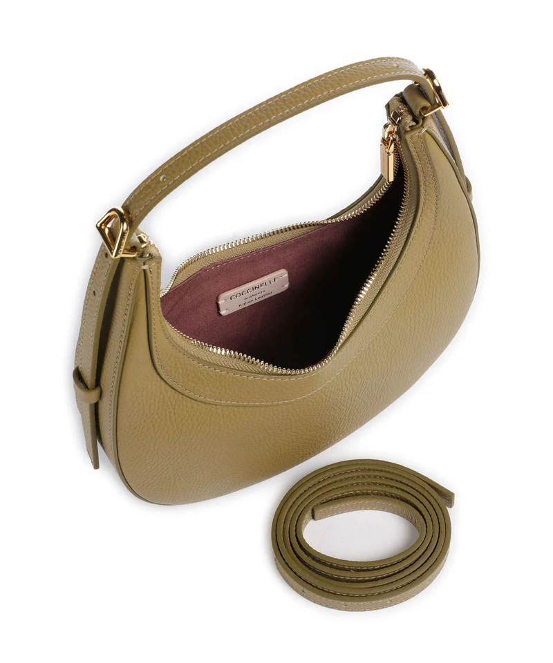 Coccinelle Whisper Schultertasche seagrass