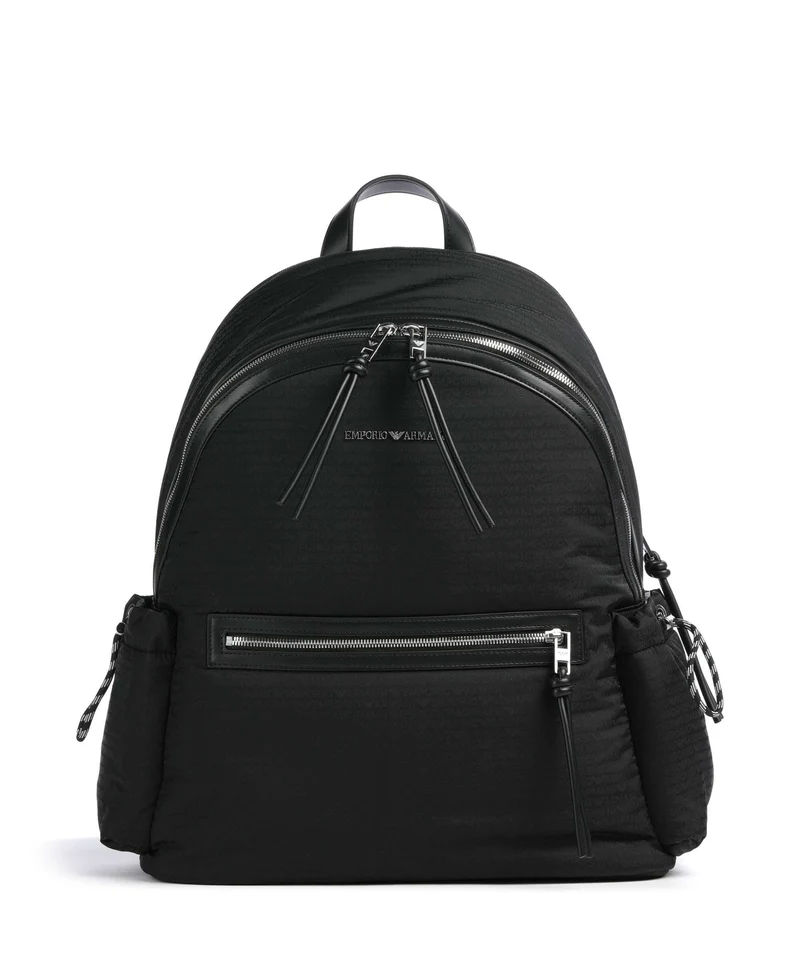 Emporio Armani Monogram Rucksack black