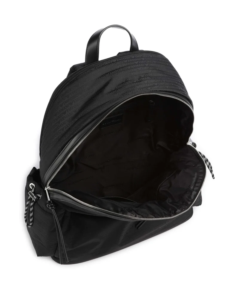 Emporio Armani Monogram Rucksack black