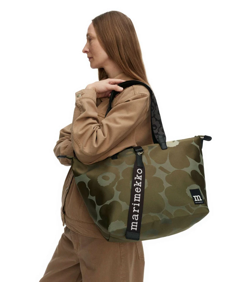 Marimekko All Day Unikko Shopper green/light green