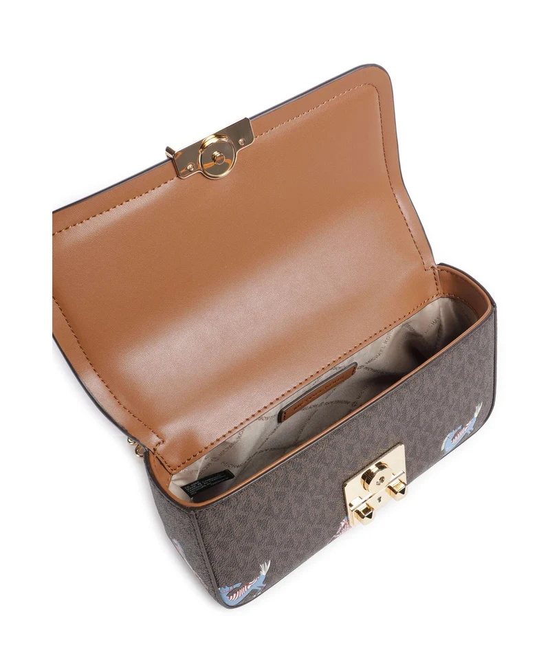 Michael Kors Tribeca Small Schultertasche brown/acorn