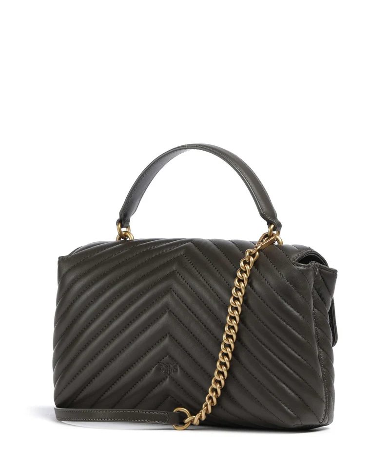 Pinko Love Lady Puff Classic Handtasche verde fango/antique gold