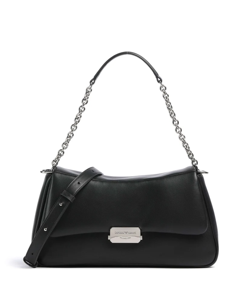 Emporio Armani Cassandra L Schultertasche black beauty