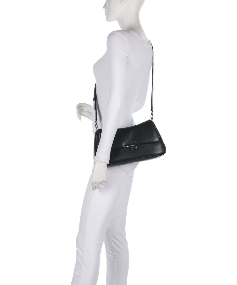 Emporio Armani Cassandra L Schultertasche black beauty