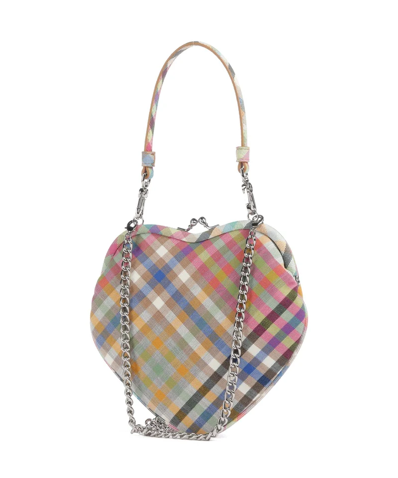 Vivienne Westwood Belle Heart Frame Heather Check Umhängetasche multicolour