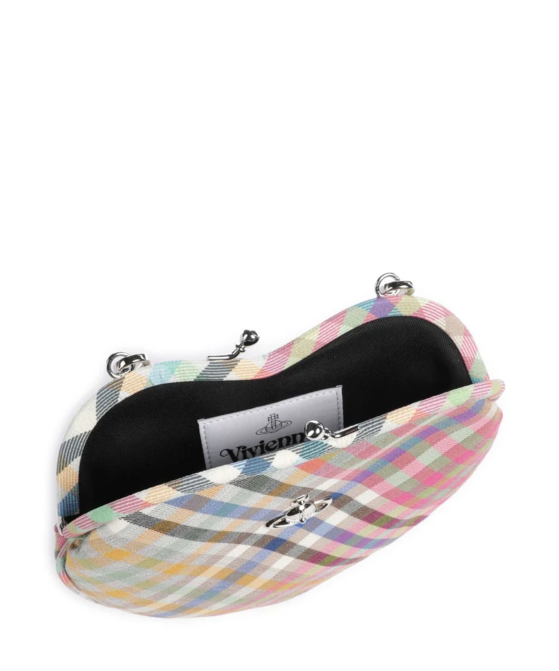 Vivienne Westwood Belle Heart Frame Heather Check Umhängetasche multicolour