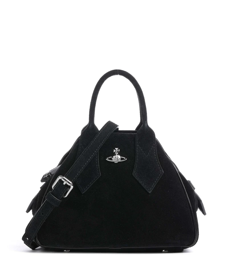 Vivienne Westwood Yasmine Suede Small Handtasche black